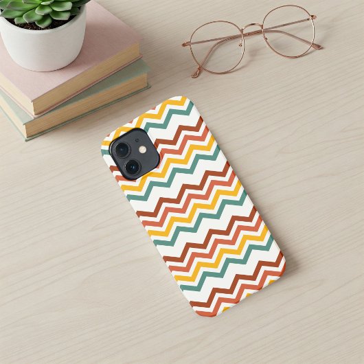 Zig Zag Boho Groove Phone Case – Modern, Trendy iPhone Hülle