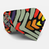Zig Zag Bright & Bold Krawatte (Gerollt)