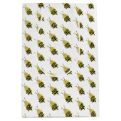 Zig Zag Bumble Bees Muster Mittlere Geschenktüte (Vorderseite)