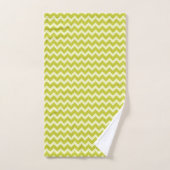 ZIG ZAG - CHARTREUSE & CREAM BADHANDTUCH SET (Handtuch)