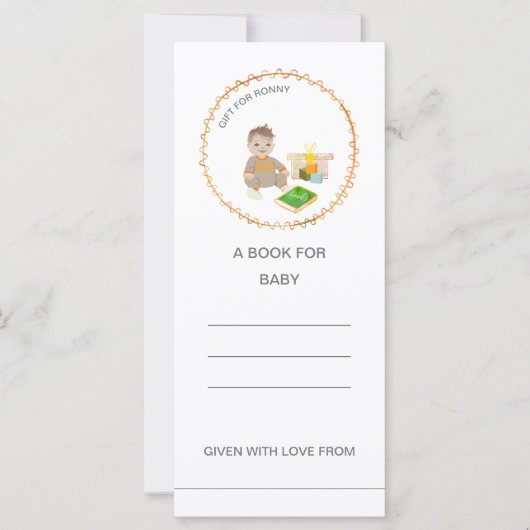 Zig Zag Circle Coast Shower Baby Boy for Books (Vorderseite)