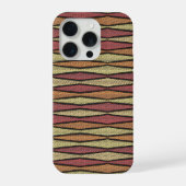 Zig Zag Cloth Look Case iPhone Hülle (Rückseite)