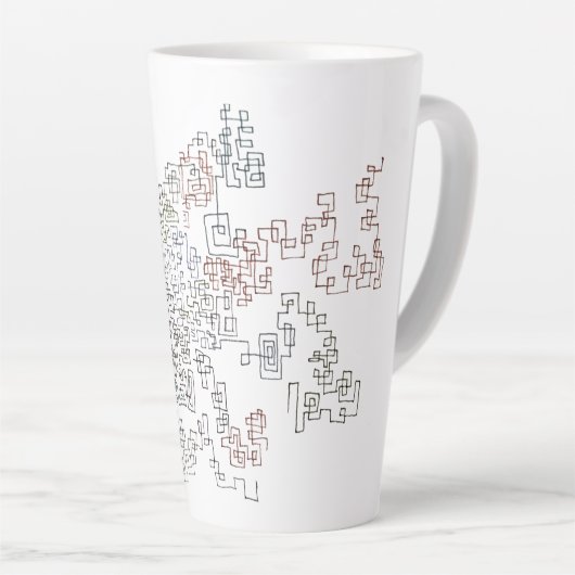Zig Zag Doodlebug latte mug Milchtasse (Rechte Ecke)