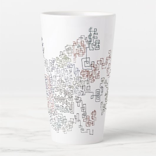 Zig Zag Doodlebug latte mug Milchtasse (Vorderseite)