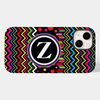 Zig Zag & Dots Case-Mate iPhone 14 Hülle