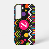 Zig Zag & Dots Samsung Galaxy Hülle (Rückseite)