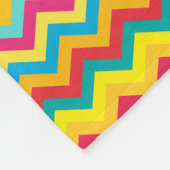 Zig zag farbenfrohe Namensdecke Fleecedecke (Ecke)