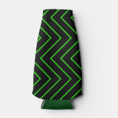 Zig Zag Flasche Cooler/grün/schwarz Flaschenkühler (Vorderseite)