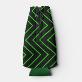 Zig Zag Flasche Cooler/grün/schwarz Flaschenkühler (Rückseite)