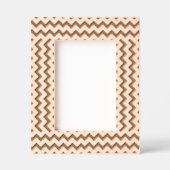 Zig Zag Geometrisches Mustermessgerät Geätzte Rahmen (Vorderseite)