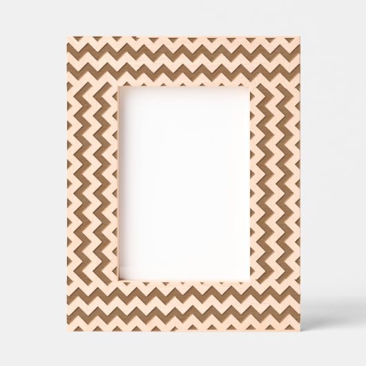 Zig Zag Geometrisches Mustermessgerät Geätzte Rahmen (Vorderseite)