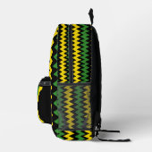 Zig Zag Jamican Flag Design Bedruckter Rucksack (Rechts)