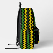 Zig Zag Jamican Flag Design Bedruckter Rucksack (Links)
