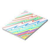 Zig Zag Line Colors   Notizblock (Rotiert)