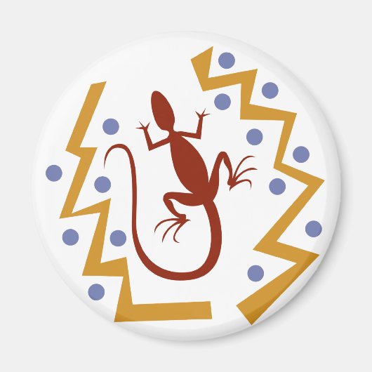 Zig Zag Lizard Magnet (Vorne)