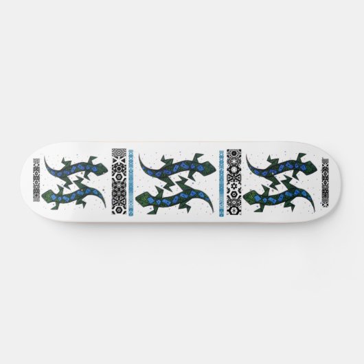 ZIG ZAG lizzard Skateboard (Horizontal)