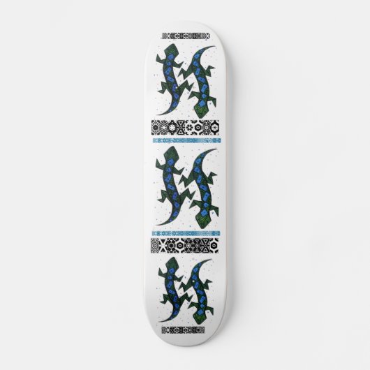 ZIG ZAG lizzard Skateboard (Vorderseite)