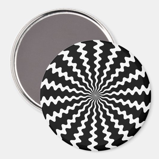 Zig Zag Magnet (Vorderseite/Rückseite)