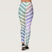 Zig zag Metallfarben, lila Rhapsodie Leggings (Rückseite)