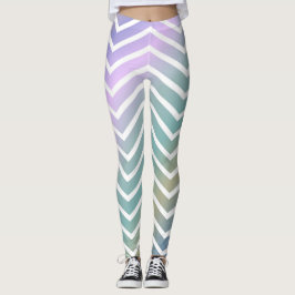 Zig zag Metallfarben, lila Rhapsodie Leggings
