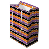 Zig Zag Mittlere Geschenktüte (Rückseite Schrägansicht)