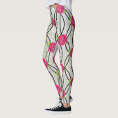 Zig Zag Muster, Blume Leggings (Links)