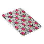 Zig Zag Muster, Blume Magnet (Rechte Seite)