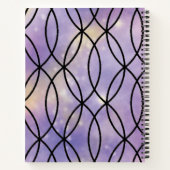 Zig Zag Muster, Lila Notizblock (Rückseite)