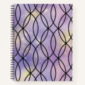 Zig Zag Muster, Lila Notizblock (Vorderseite)
