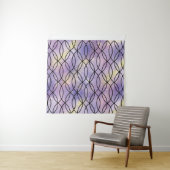 Zig Zag Muster, Lila Wandteppich (Beispiel)