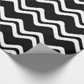 Zig Zag Muster mit zwei farbigen Linien Geschenkpapier (Ecke)