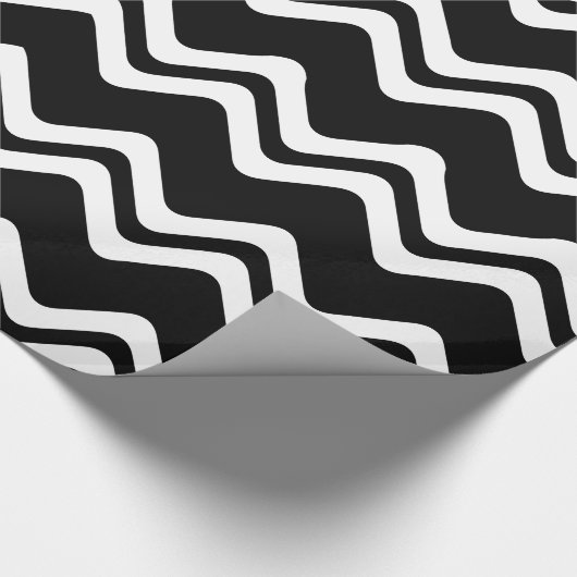 Zig Zag Muster mit zwei farbigen Linien Geschenkpapier (Ecke)