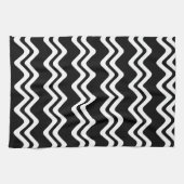 Zig Zag Muster mit zwei farbigen Linien Geschirrtuch (Horizontal)