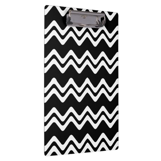 Zig Zag Muster mit zwei farbigen Linien Klemmbrett (Rechts)