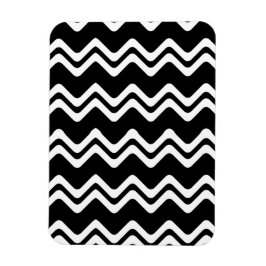 Zig Zag Muster mit zwei farbigen Linien Magnet