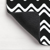 Zig Zag Muster mit zwei farbigen Linien Mousepad (Ecke)