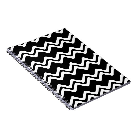 Zig Zag Muster mit zwei farbigen Linien Notizblock (Rechte Seite)