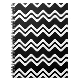 Zig Zag Muster mit zwei farbigen Linien Notizblock