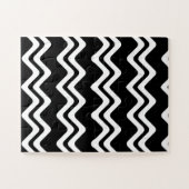 Zig Zag Muster mit zwei farbigen Linien Puzzle (Horizontal)