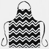 Zig Zag Muster mit zwei farbigen Linien Schürze (Vorderseite)