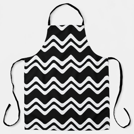 Zig Zag Muster mit zwei farbigen Linien Schürze (Vorderseite)