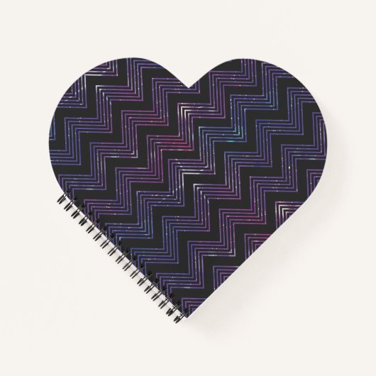 Zig Zag Muster Notizblock (Vorderseite)