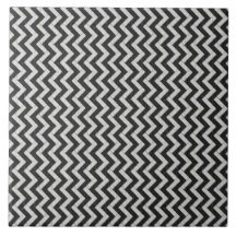 Zig-Zag Pavers Tile mit weißen und schwarzen Ziege
