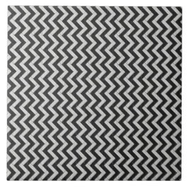 Zig-Zag Pavers Tile mit weißen und schwarzen Ziege Fliese
