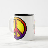 Zig Zag Peace Tasse (Vorderseite Links)