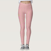 Zig Zag Pink Liebe Leggings (Vorderseite)