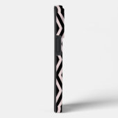 Zig Zag Pink und Schwarz Geometrisches Muster Case-Mate iPhone Hülle (Rückseite / Rechts)