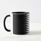 Zig Zag Schwarz-weiß Grau Muster Tasse (Links)