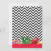 Zig Zag Sommereinladung Einladung (Rückseite)