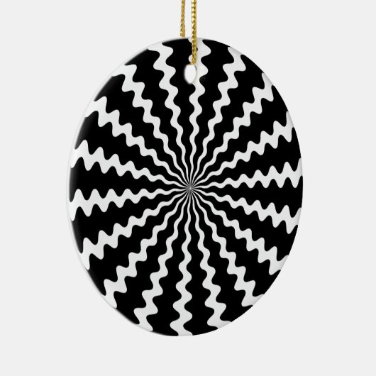 Zig Zag Spiral Disc Ornament (Rechts)